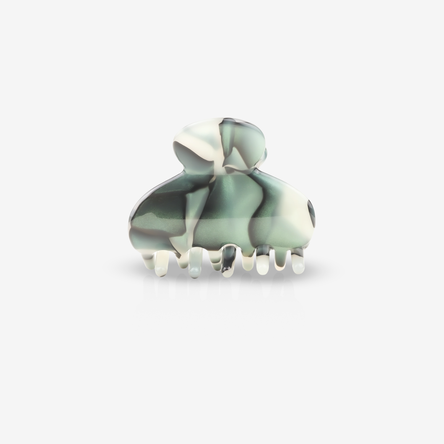 Abstrakte grüne Kunstskulptur