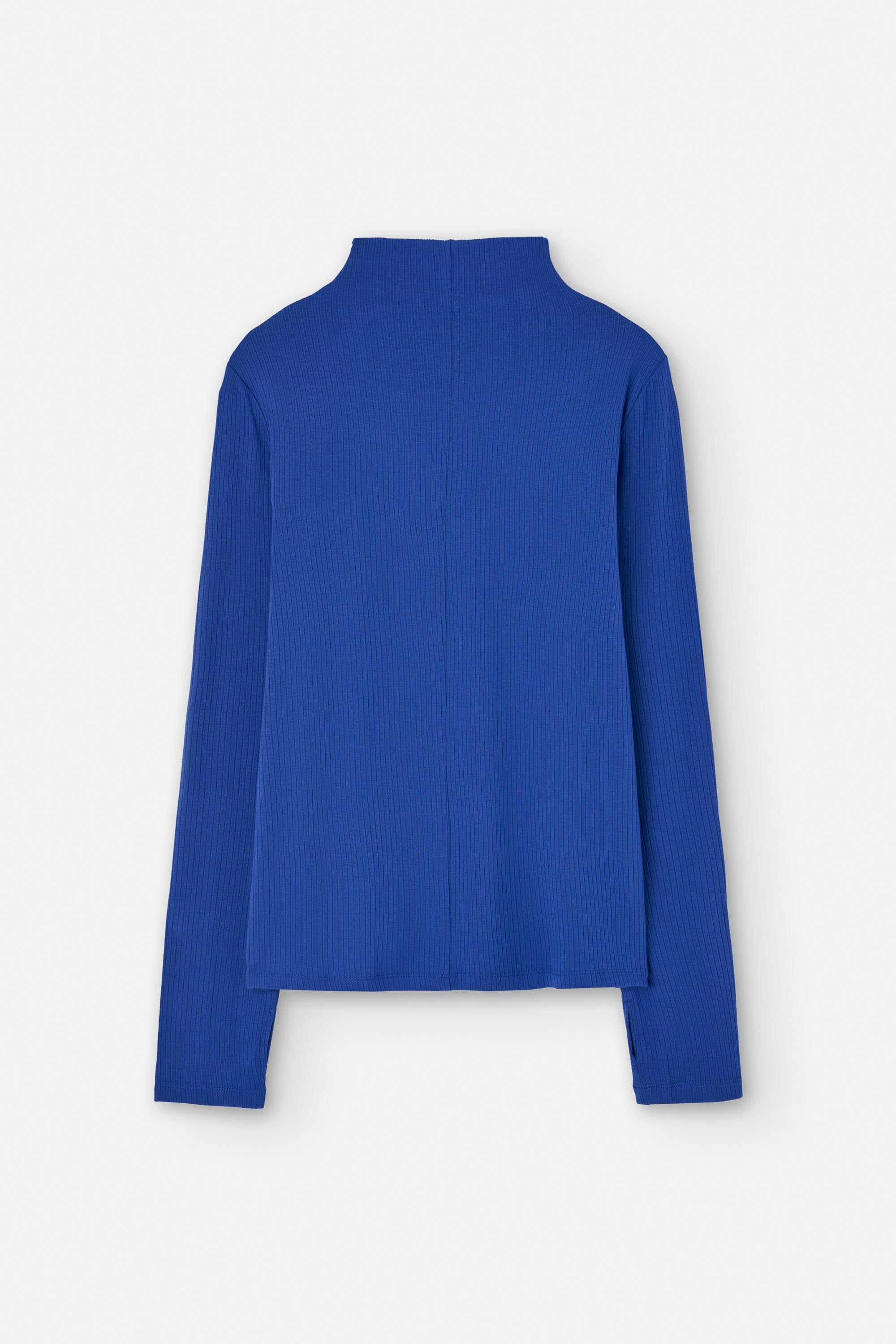 Stehkragen Shirt - Royal Blue