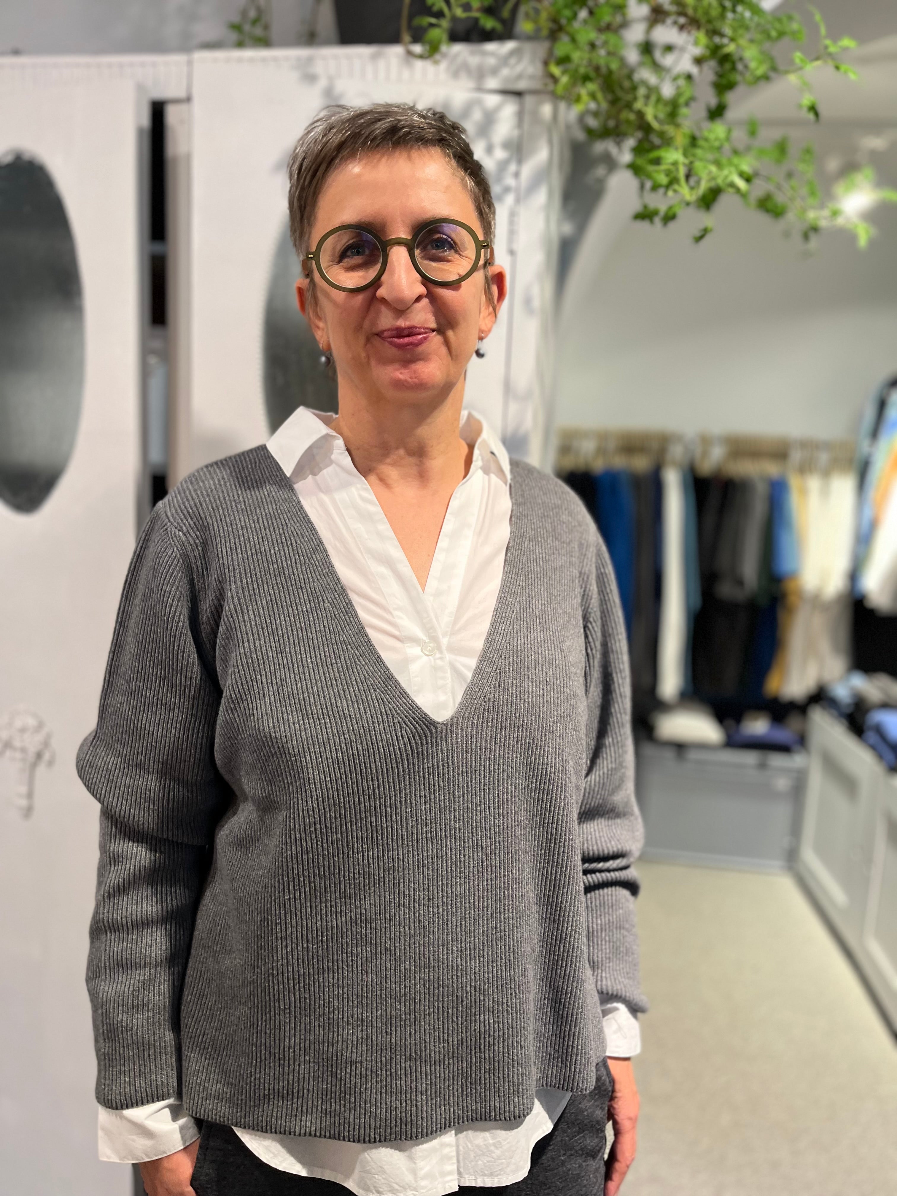 Knitted Sweater Aloma - Grey Aloma