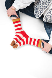 Socken Mousse Rayures