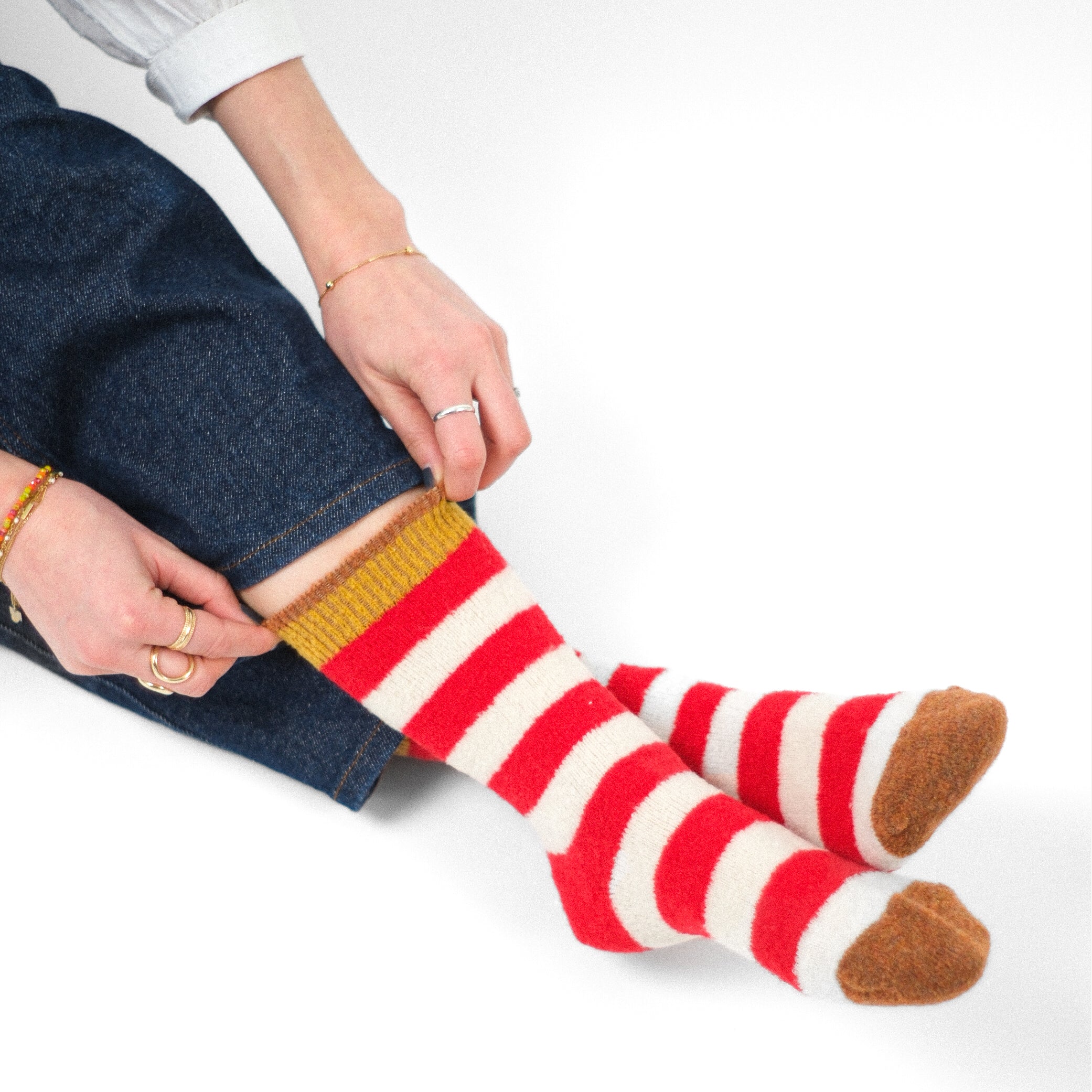 Socken Mousse Rayures