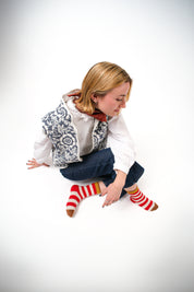 Socken Mousse Rayures