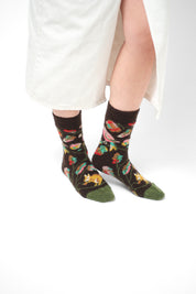 Socken Mousse Oiseau
