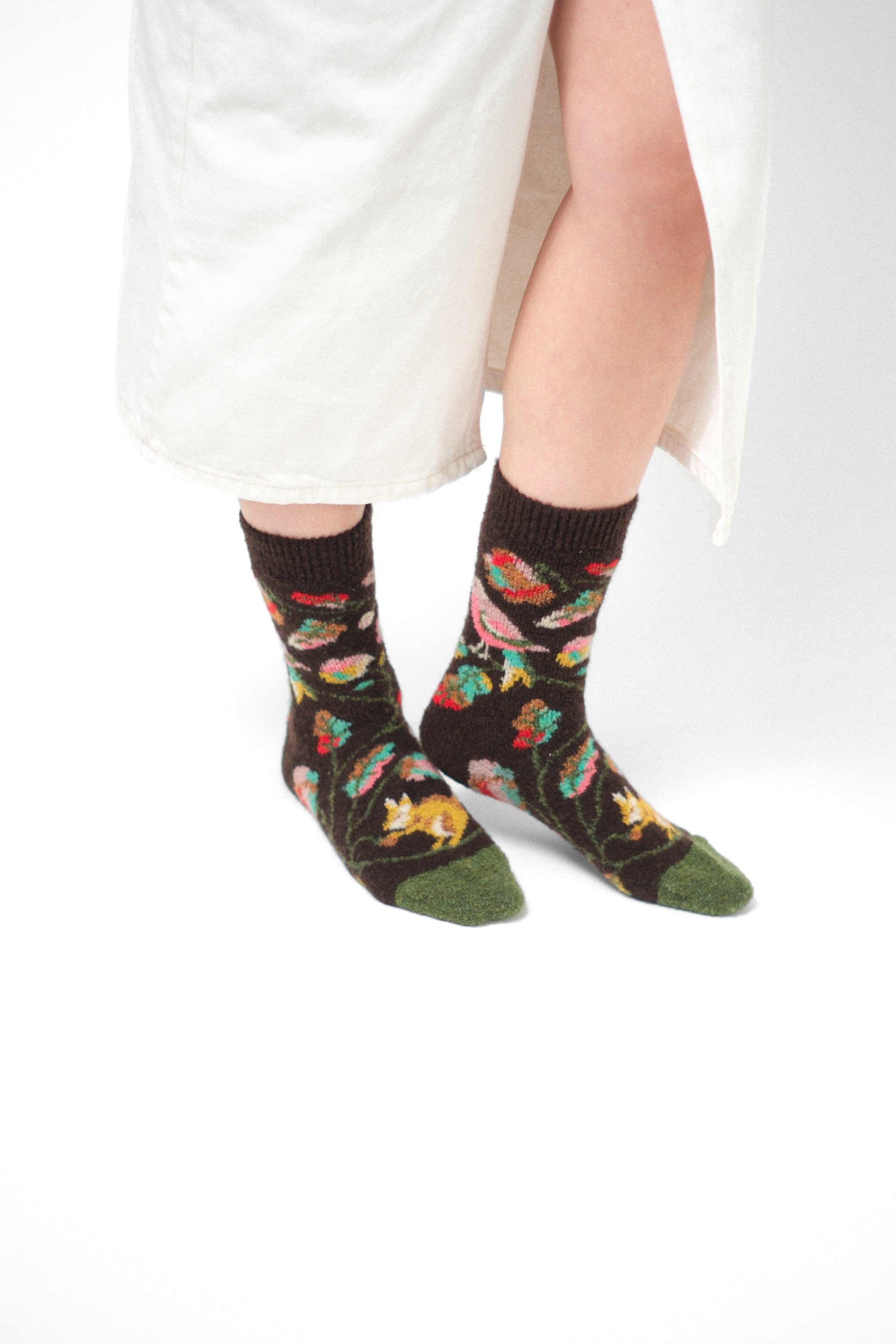 Socken Mousse Oiseau