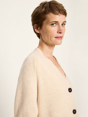 Strickjacke - sahara melange