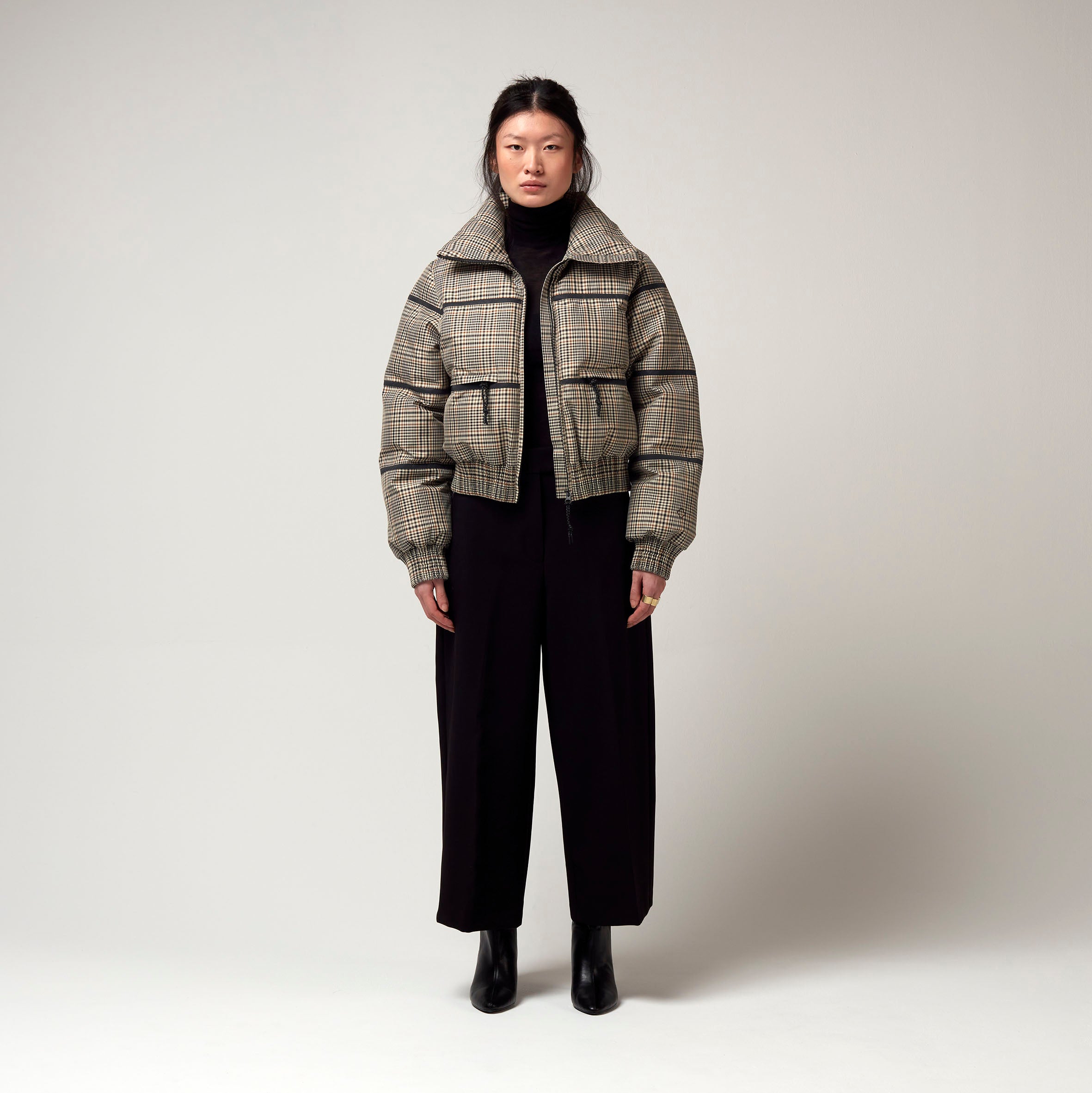 Damen Pufferjacke - classic check