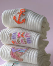Socken Icon Anker Glitter