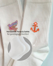 Socken Icon Anker Glitter
