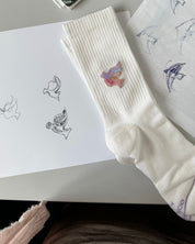 Socken Icon Friedenstaube