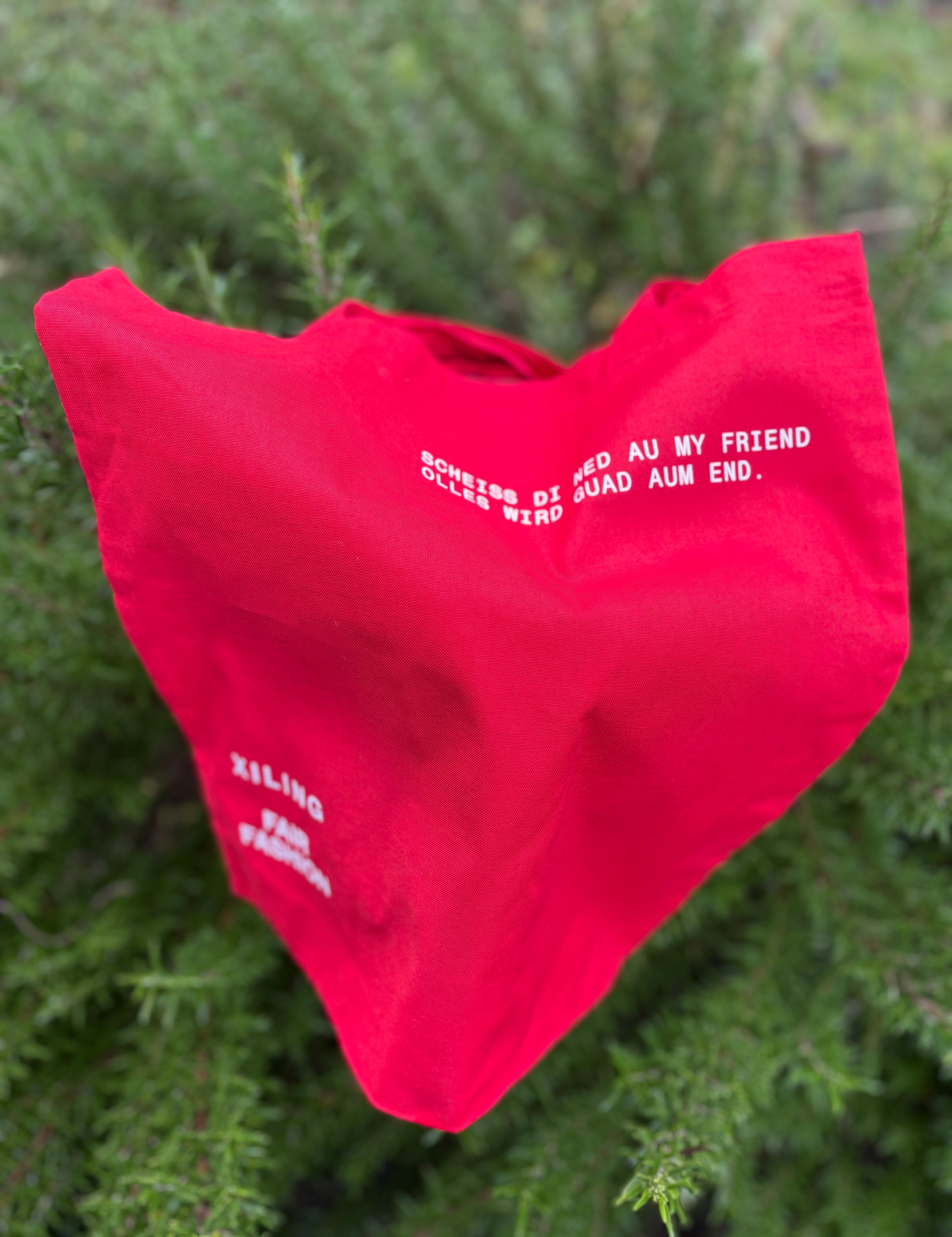 Stofftasche Scheiss di ned au - Light Tote