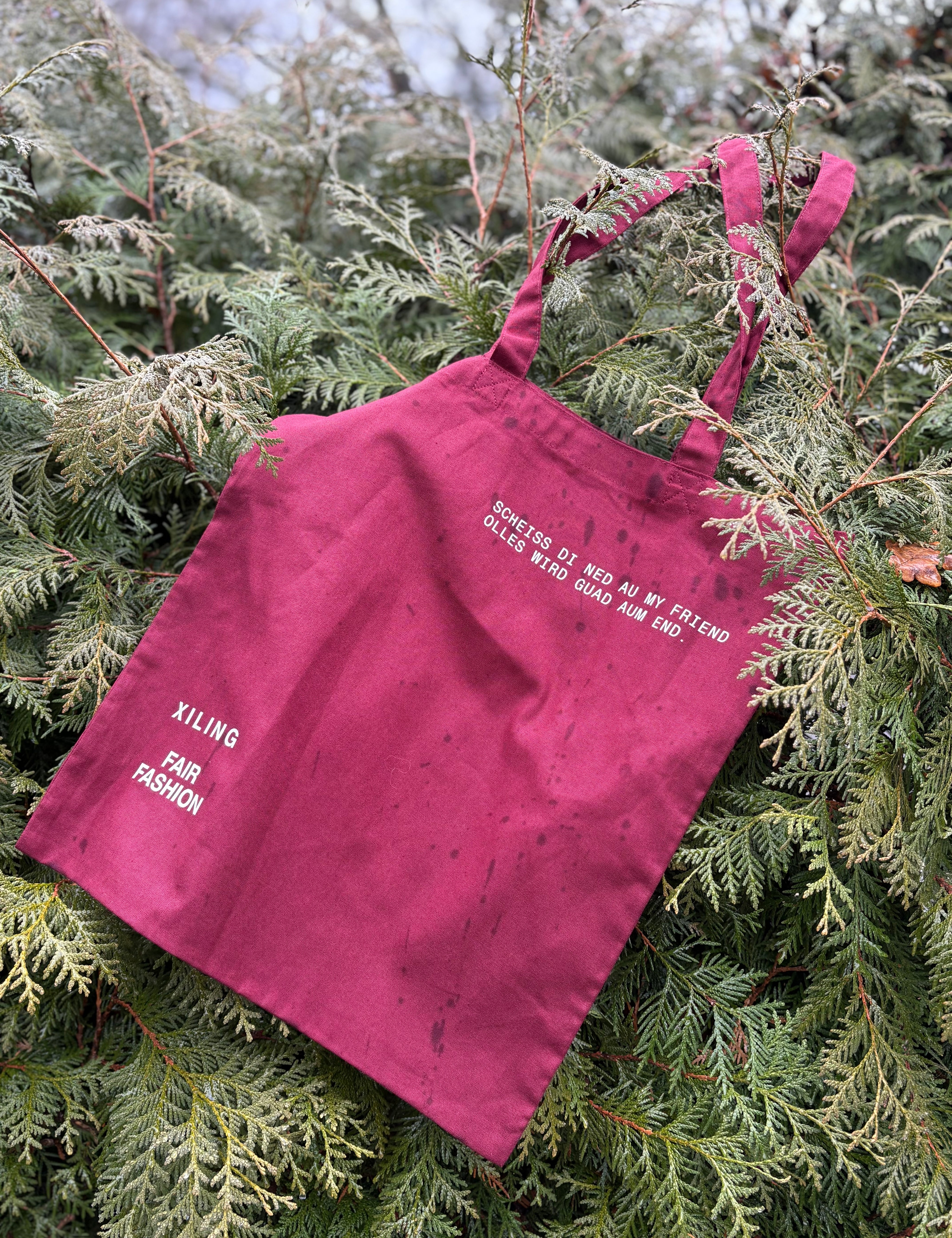 Stofftasche Scheiss di ned au - Light Tote