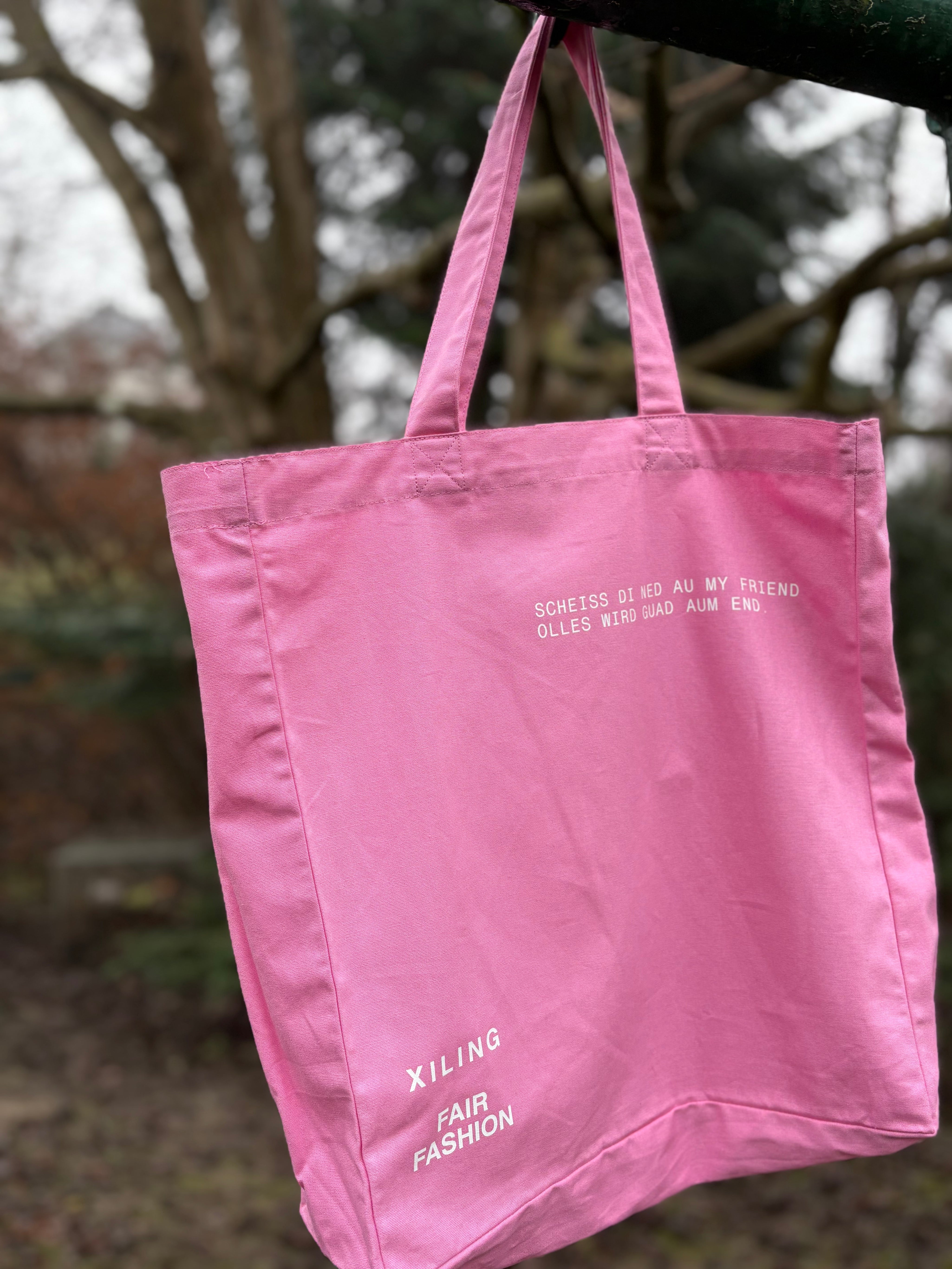 Stofftaschen Scheiss di ned au - Mid Tote