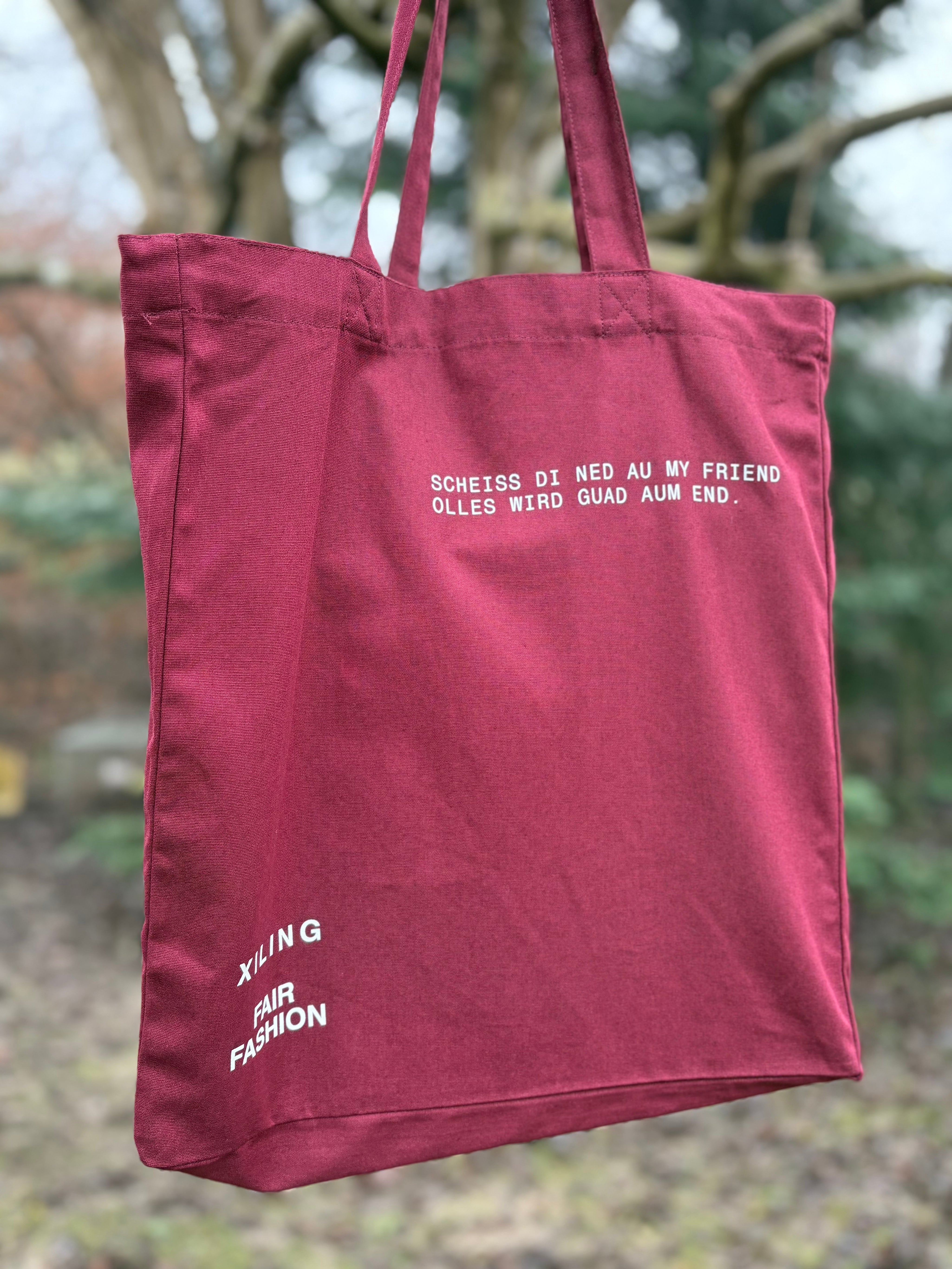 Stofftaschen Scheiss di ned au - Mid Tote