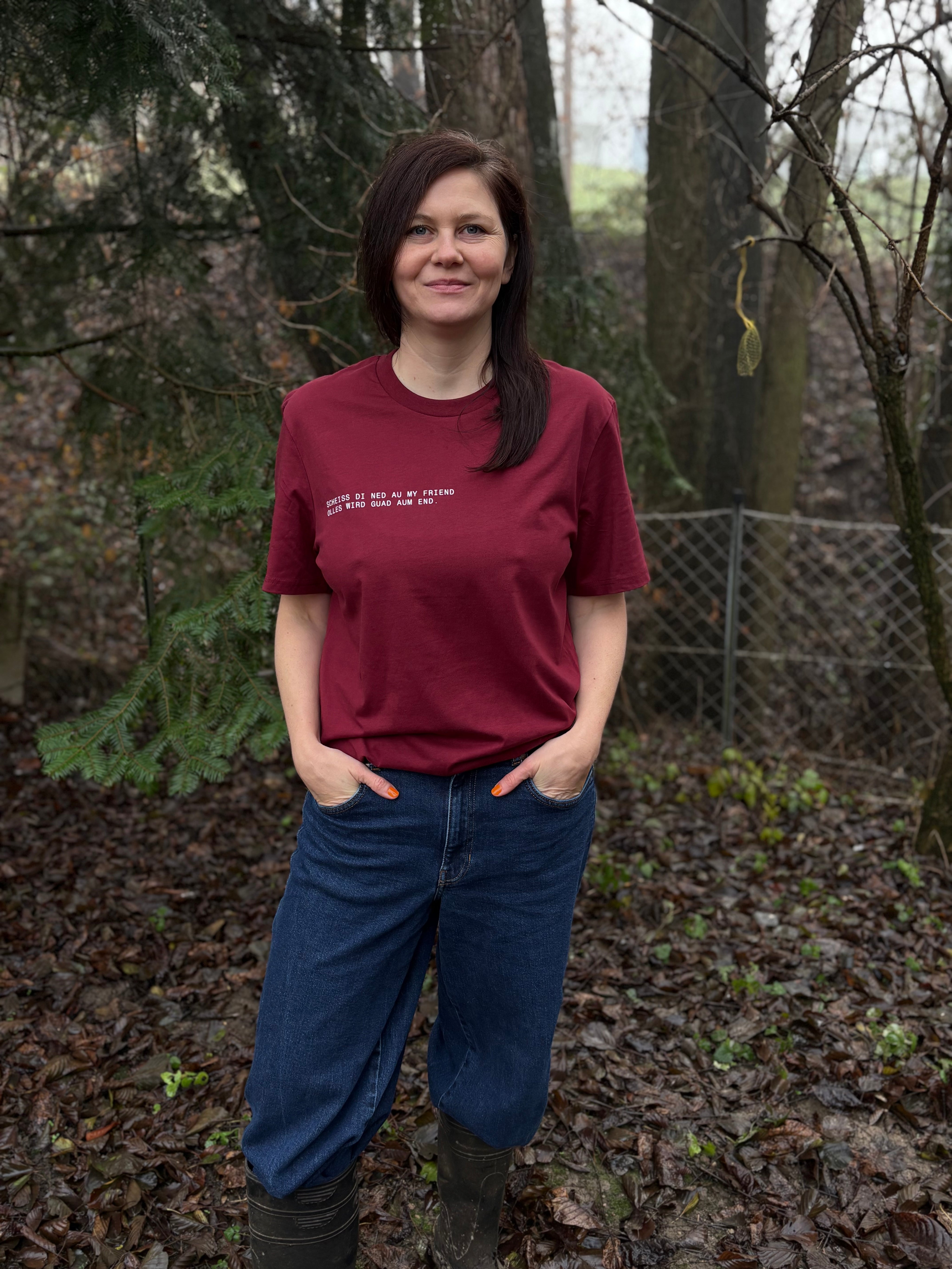 T-Shirt - Scheiss di ned au