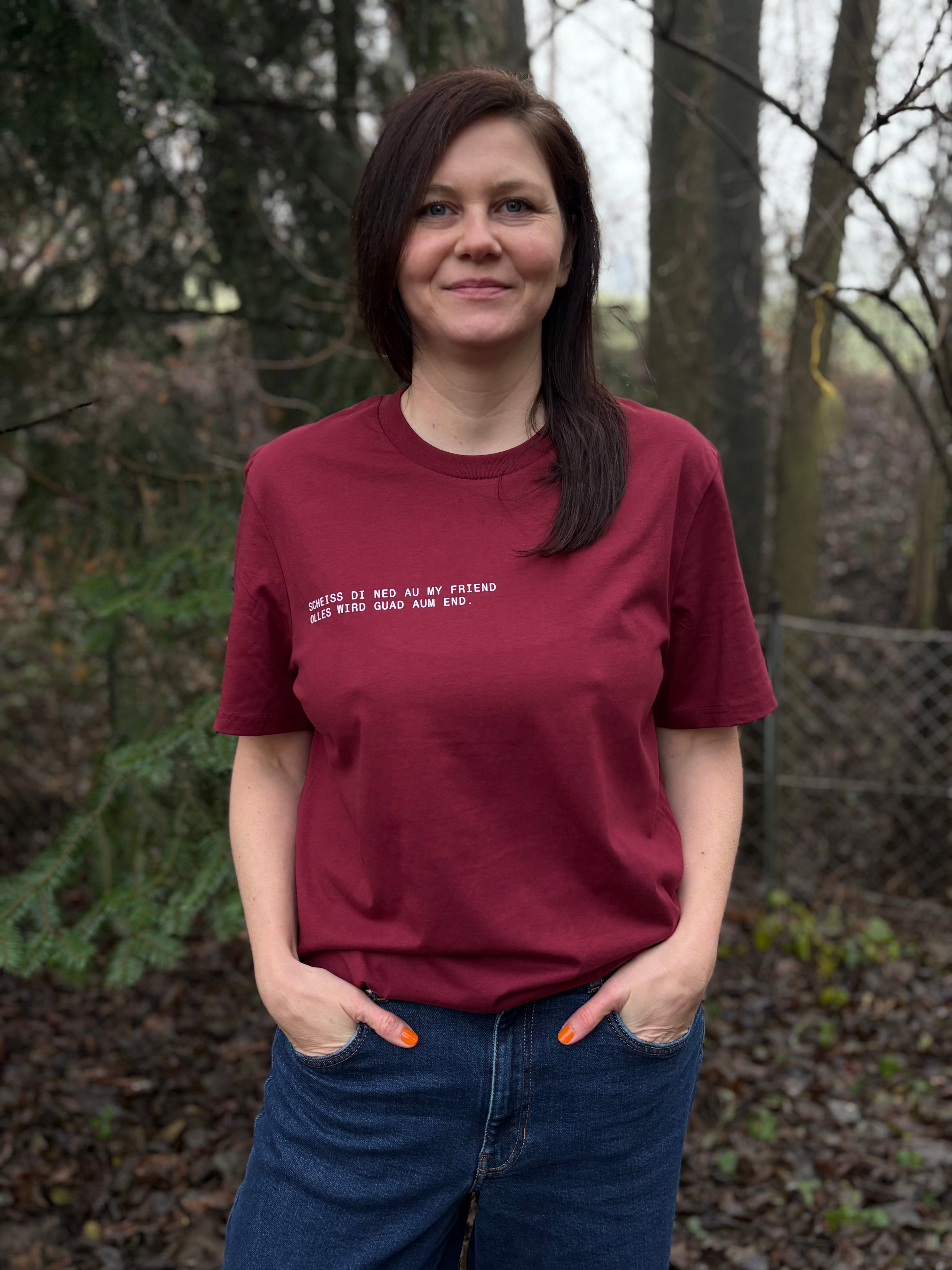 T-Shirt - Scheiss di ned au