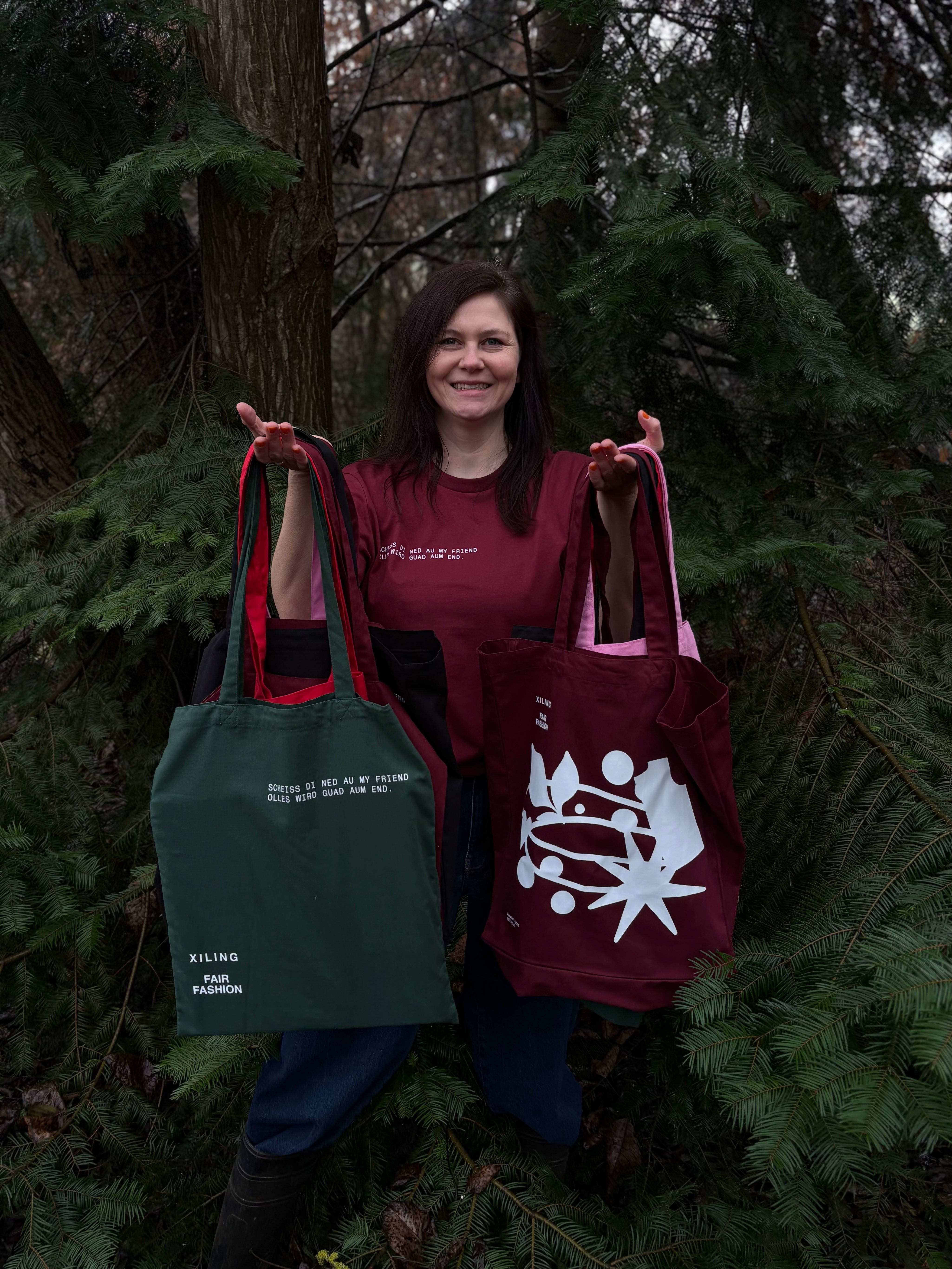 Stofftaschen mit Muster - Mid Tote