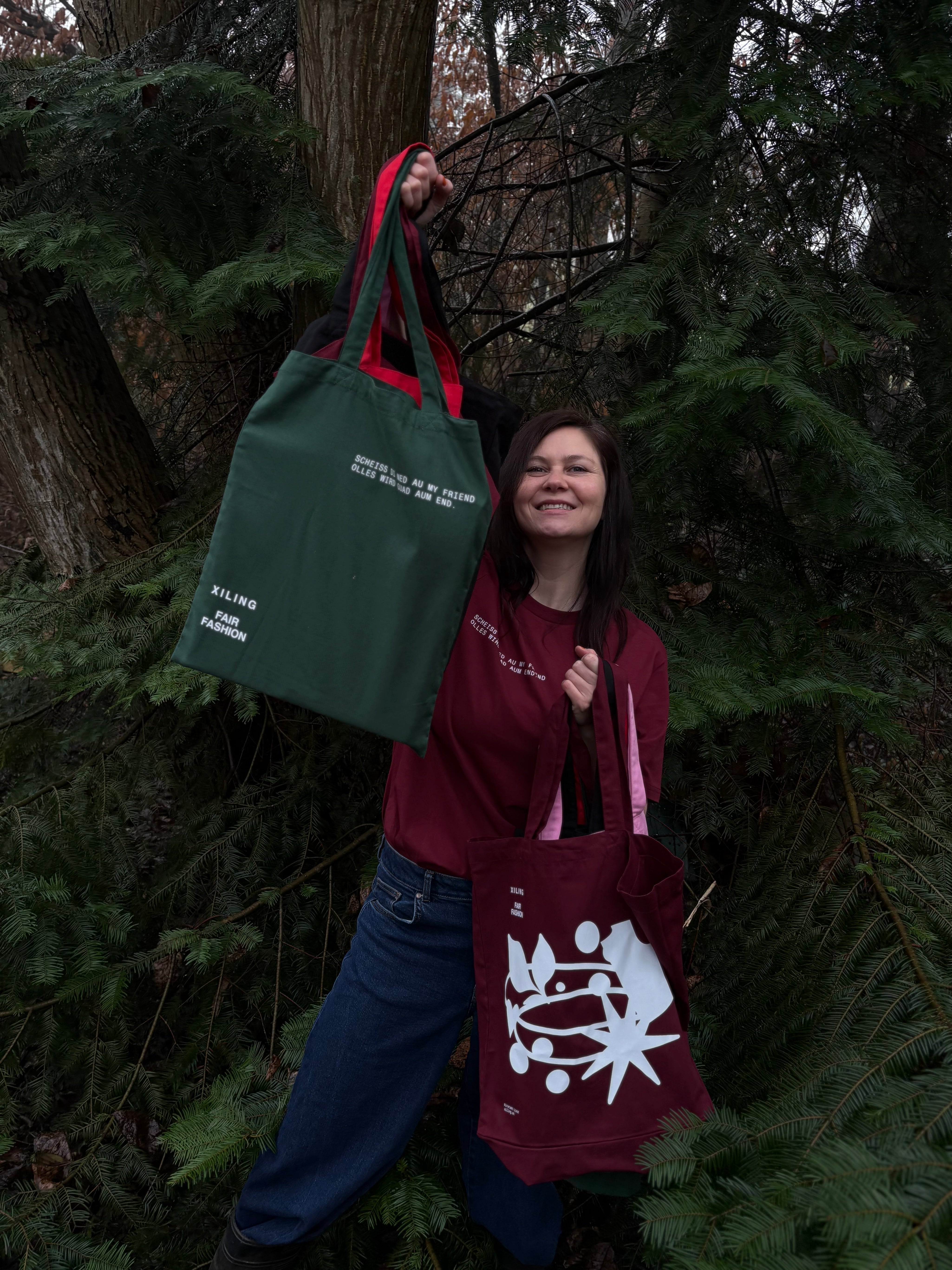 Stofftasche Scheiss di ned au - Light Tote