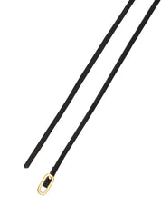 Schwarze Schnürsenkel mit goldener Schnalle