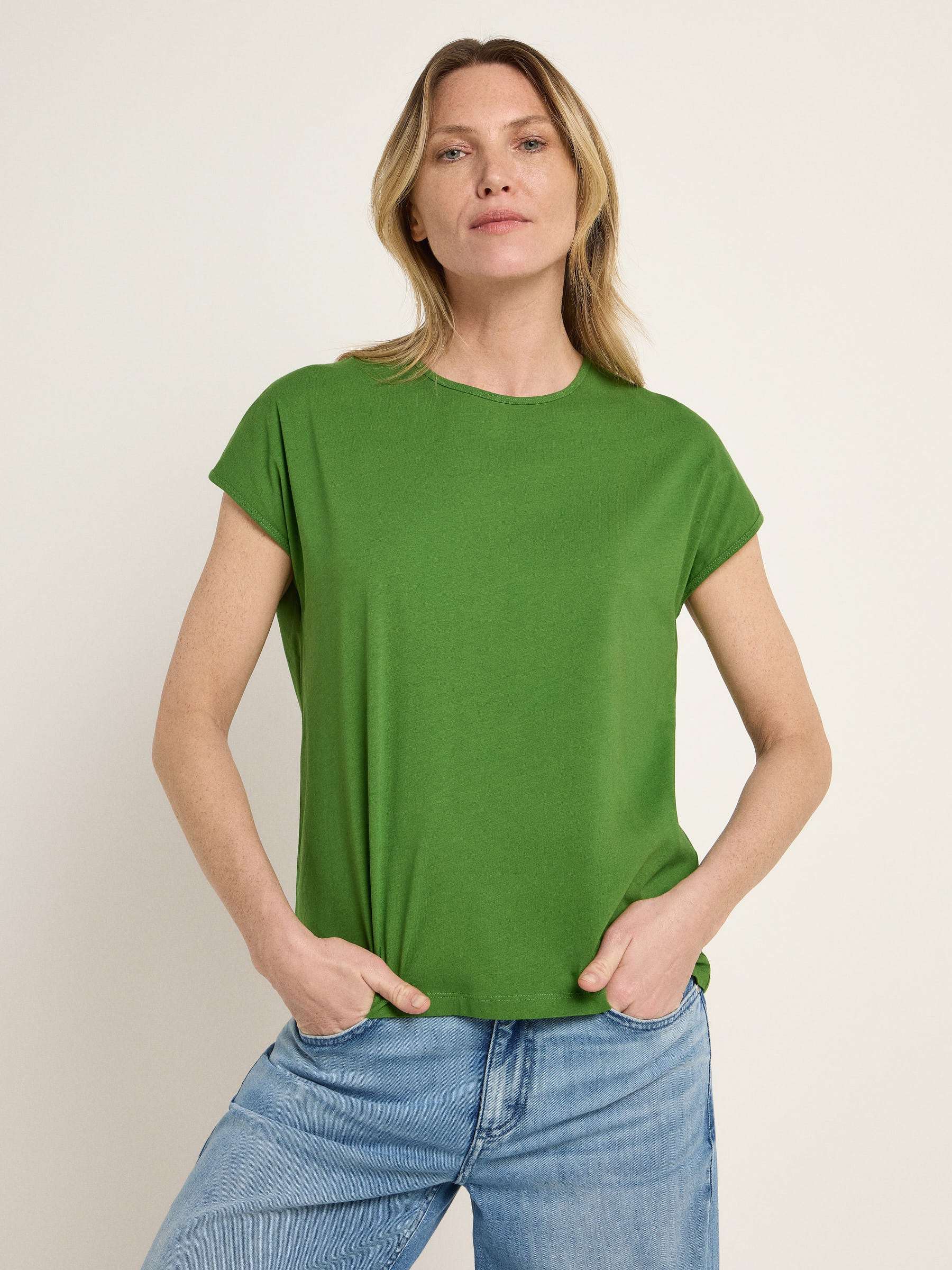 Shirt mit übers. Schulter - Green