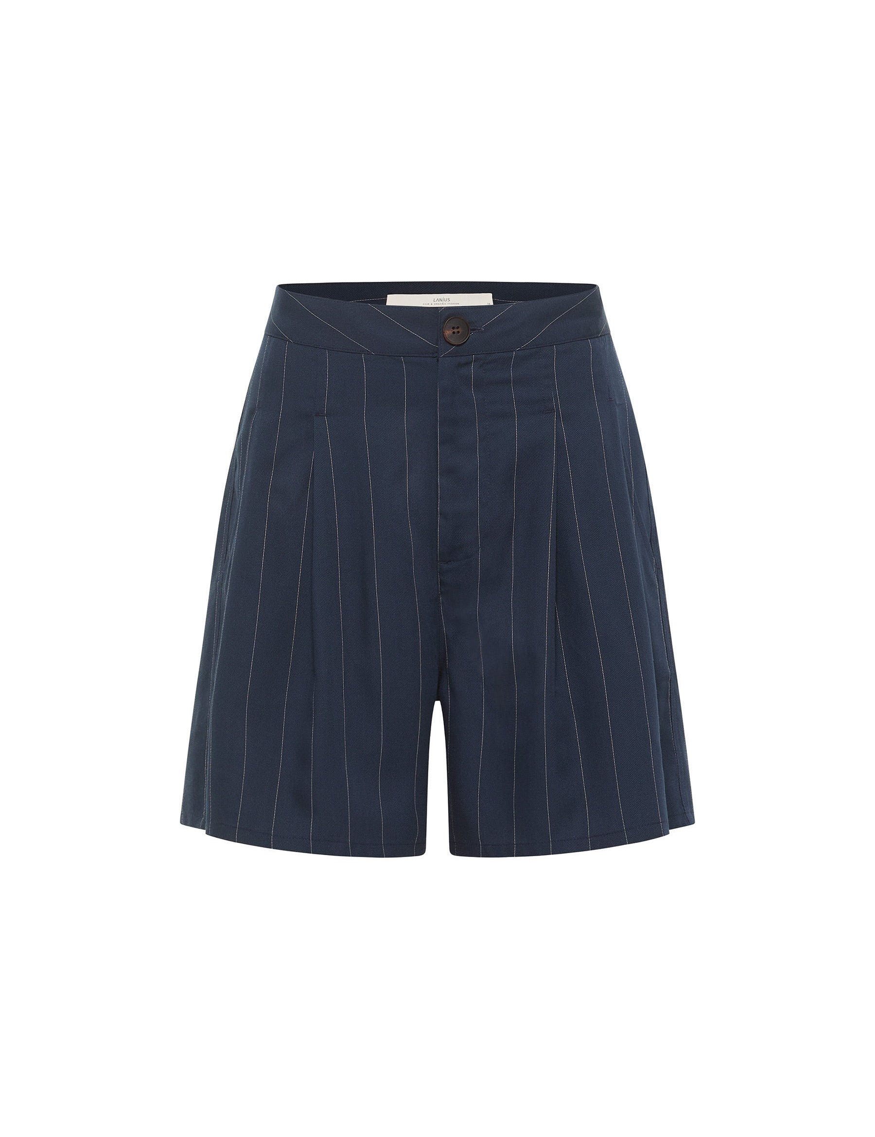 Dunkelblaue Shorts mit Nadelstreifen
