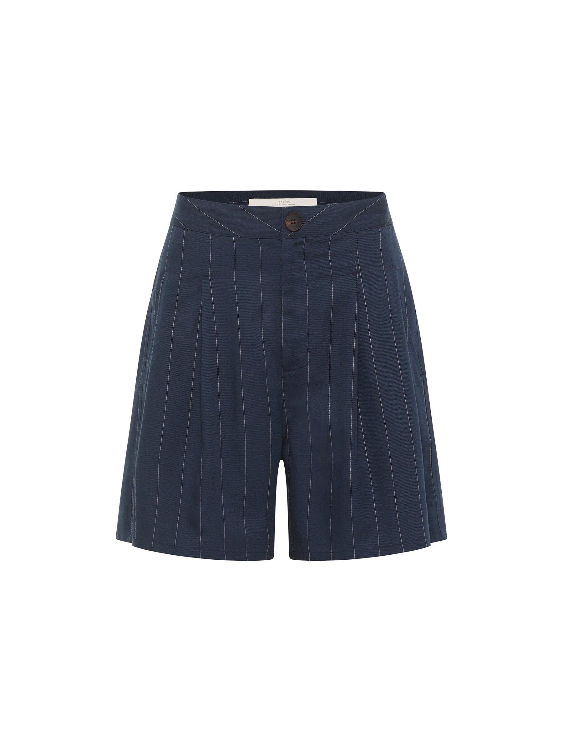 Dunkelblaue Shorts mit Nadelstreifen