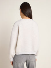 Statement Sweatshirt GOTS - Silver Grey Melange