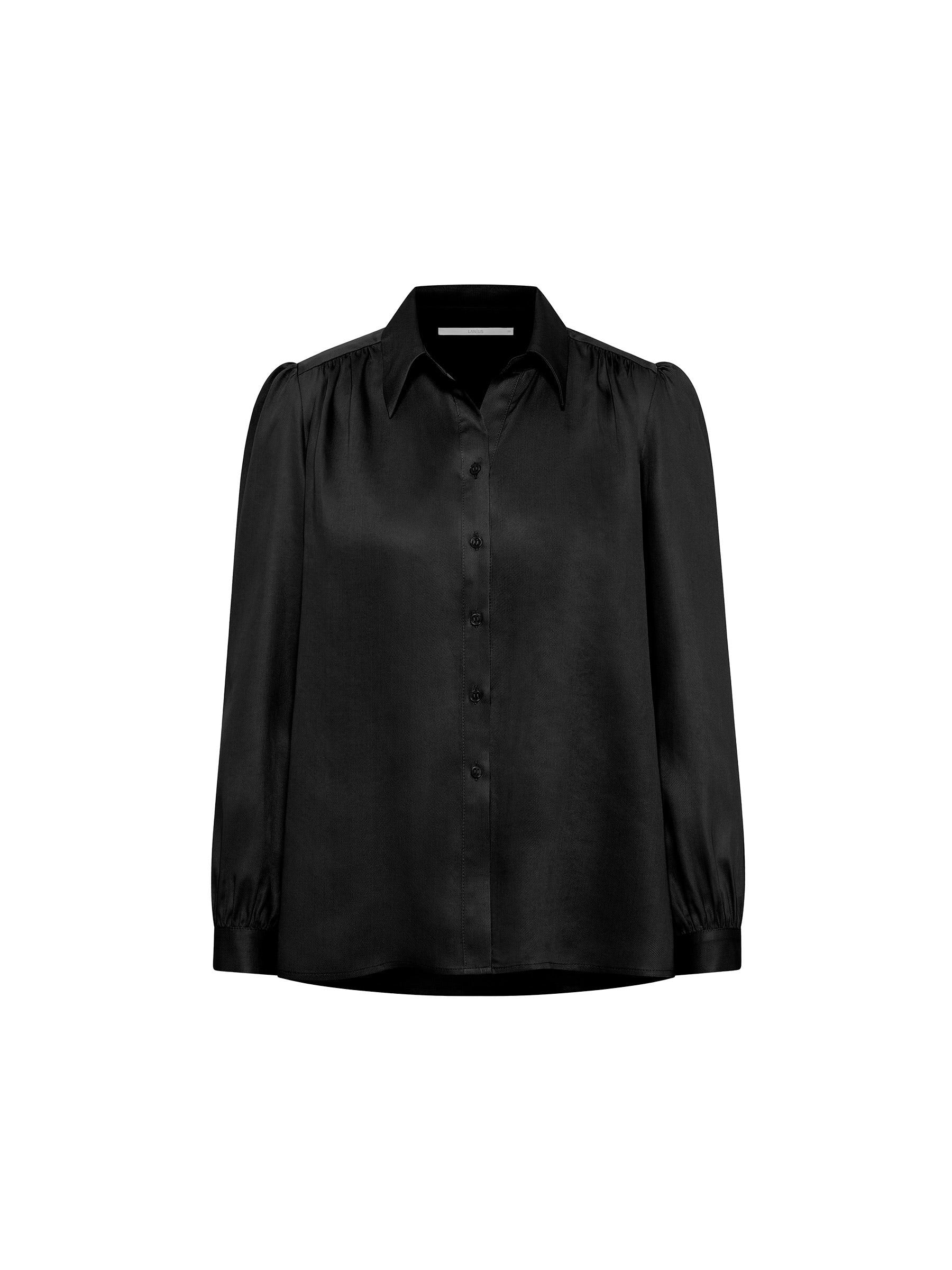 Schwarze elegante Damenbluse