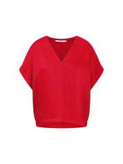 Blusenshirt aus Tencel - Red