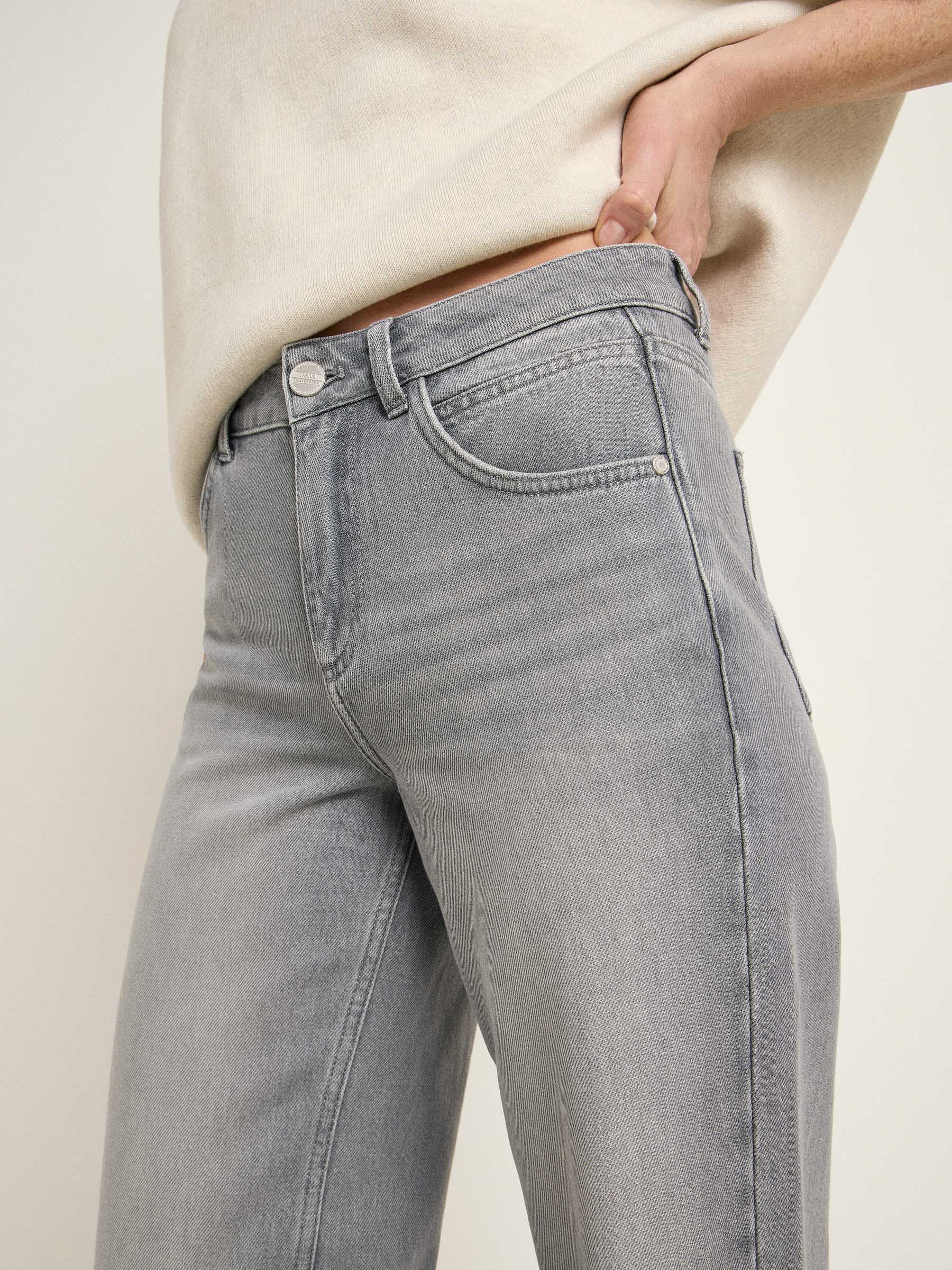 Relaxed Jeans GOTS - Light Grey Denim