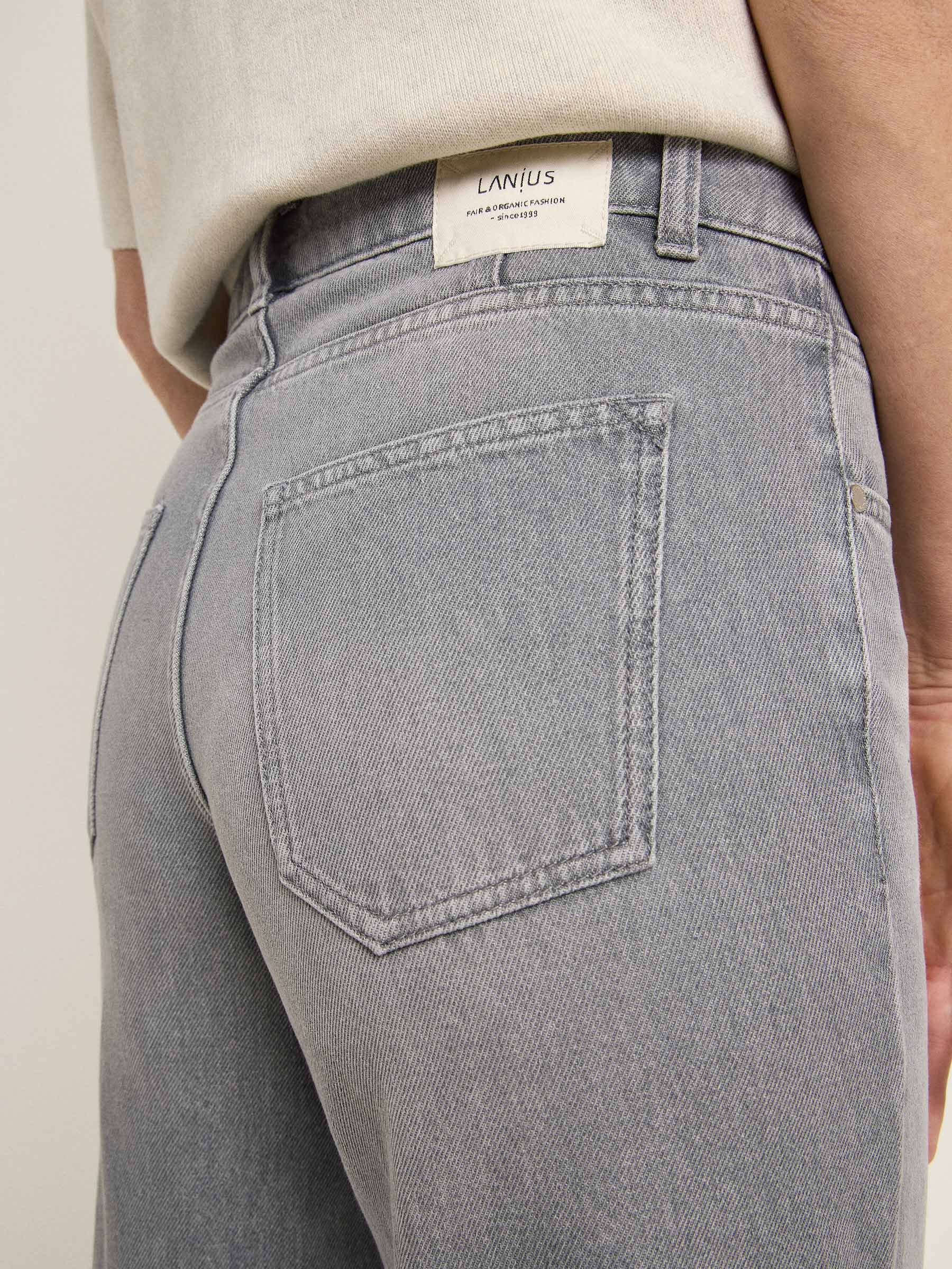 Relaxed Jeans GOTS - Light Grey Denim