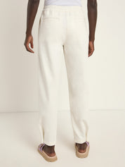 Hose mit Gummiband GOTS - White