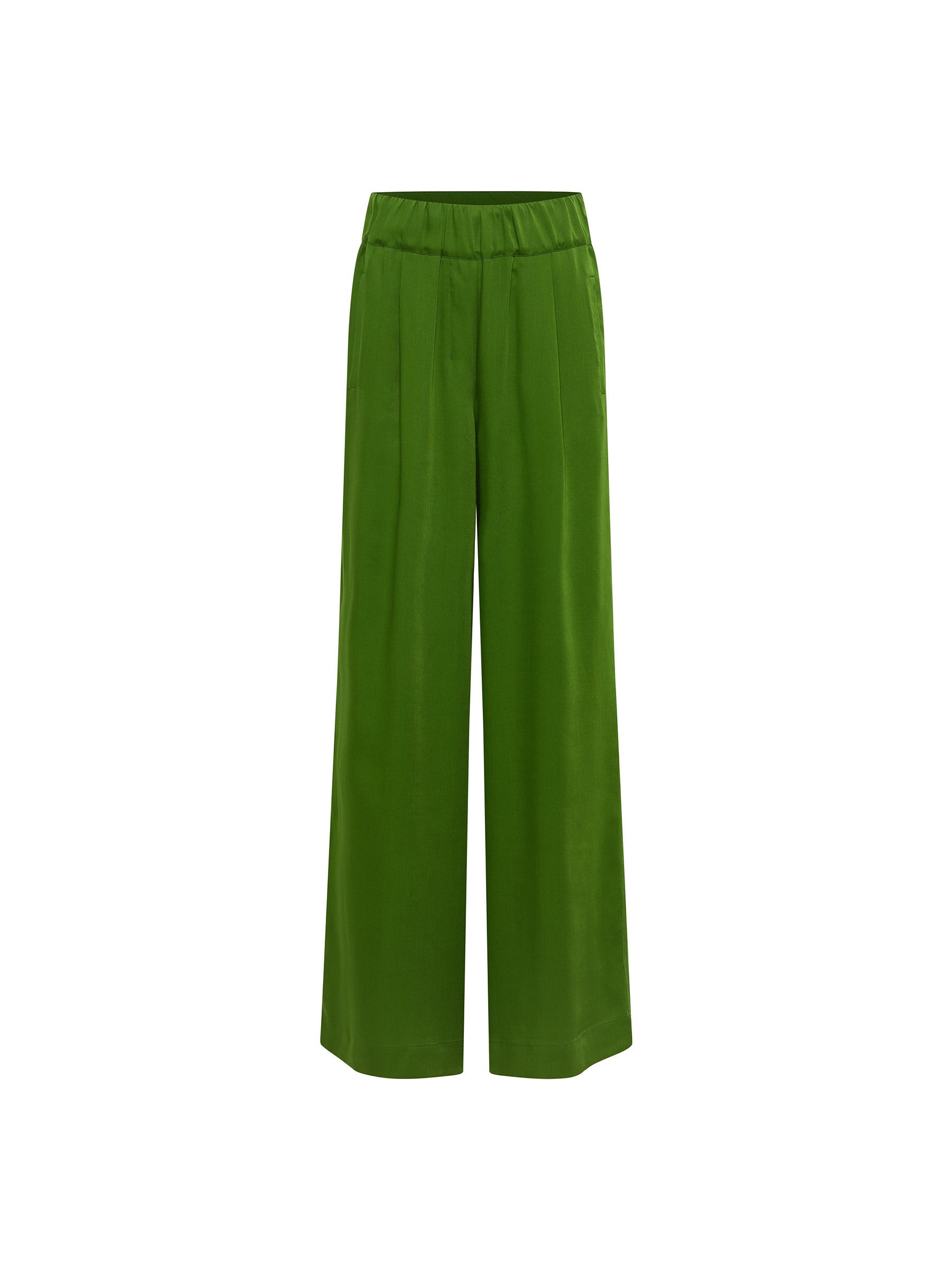 Grüne, weite Damenhose