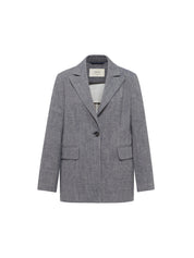 Blazer GOTS - Dark Blue Melange