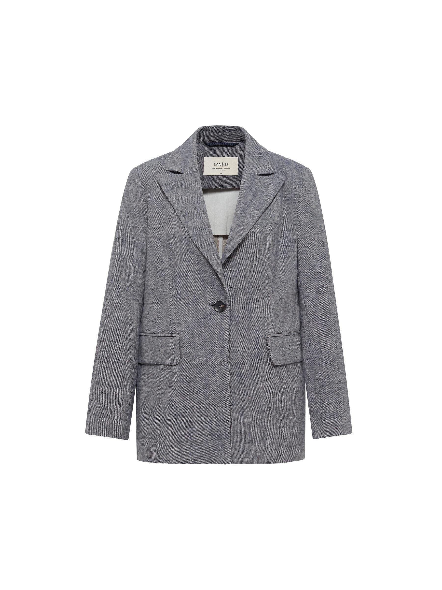 Blazer GOTS - Dark Blue Melange