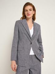 Blazer GOTS - Dark Blue Melange