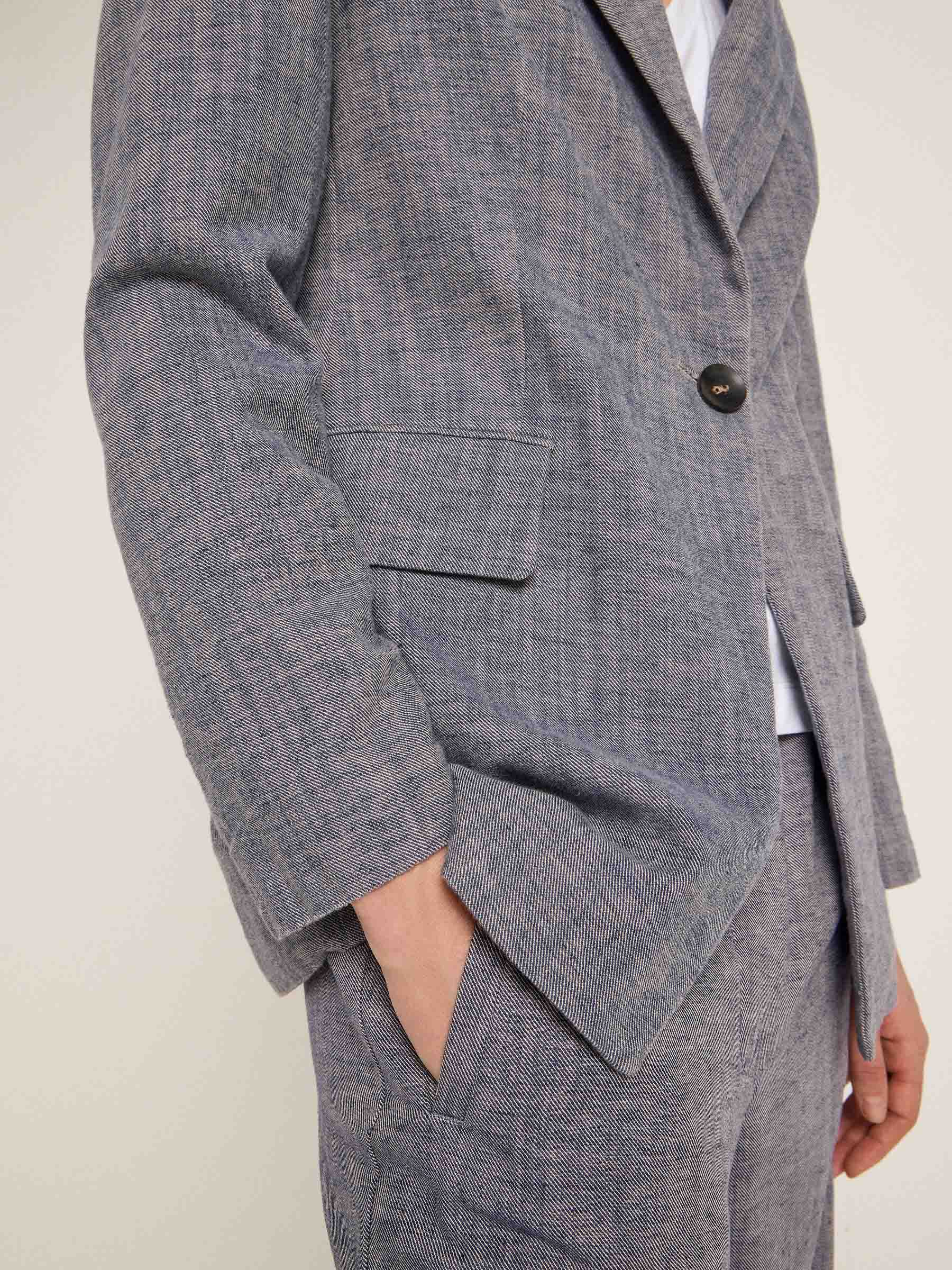 Blazer GOTS - Dark Blue Melange