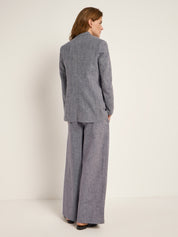 Blazer GOTS - Dark Blue Melange
