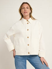 Relaxed Jacke GOTS - White