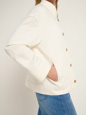 Relaxed Jacke GOTS - White