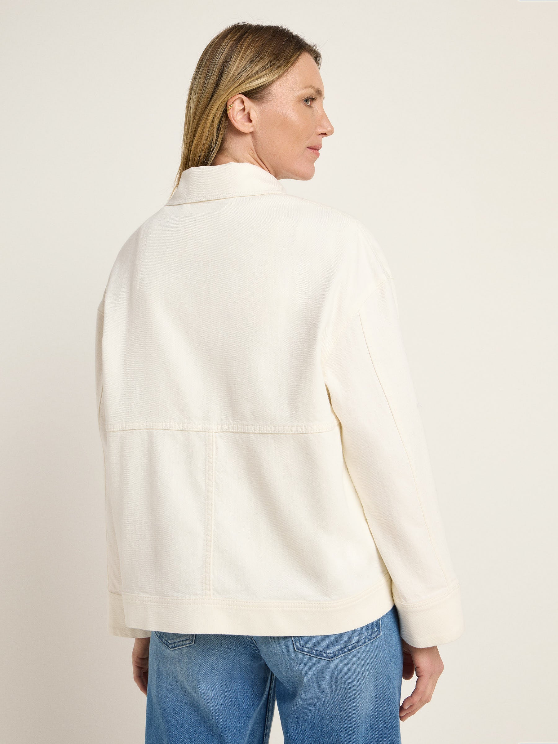 Relaxed Jacke GOTS - White