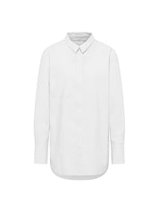 Oversize Hemdbluse GOTS - White
