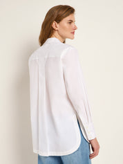Oversize Hemdbluse GOTS - White
