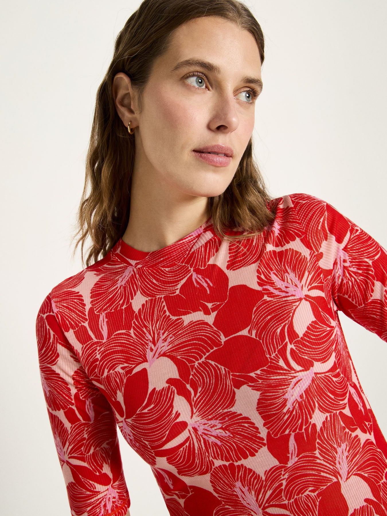 Stehkragenshirt aus TENCEL