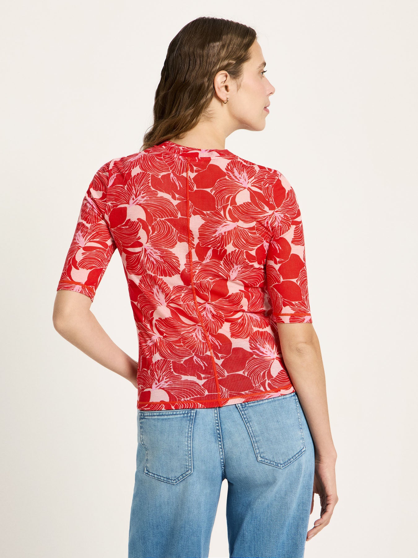 Stehkragenshirt aus TENCEL