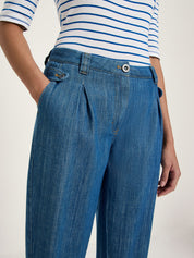 Jeans mit Bundfalte GOTS