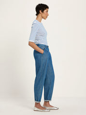 Jeans mit Bundfalte GOTS