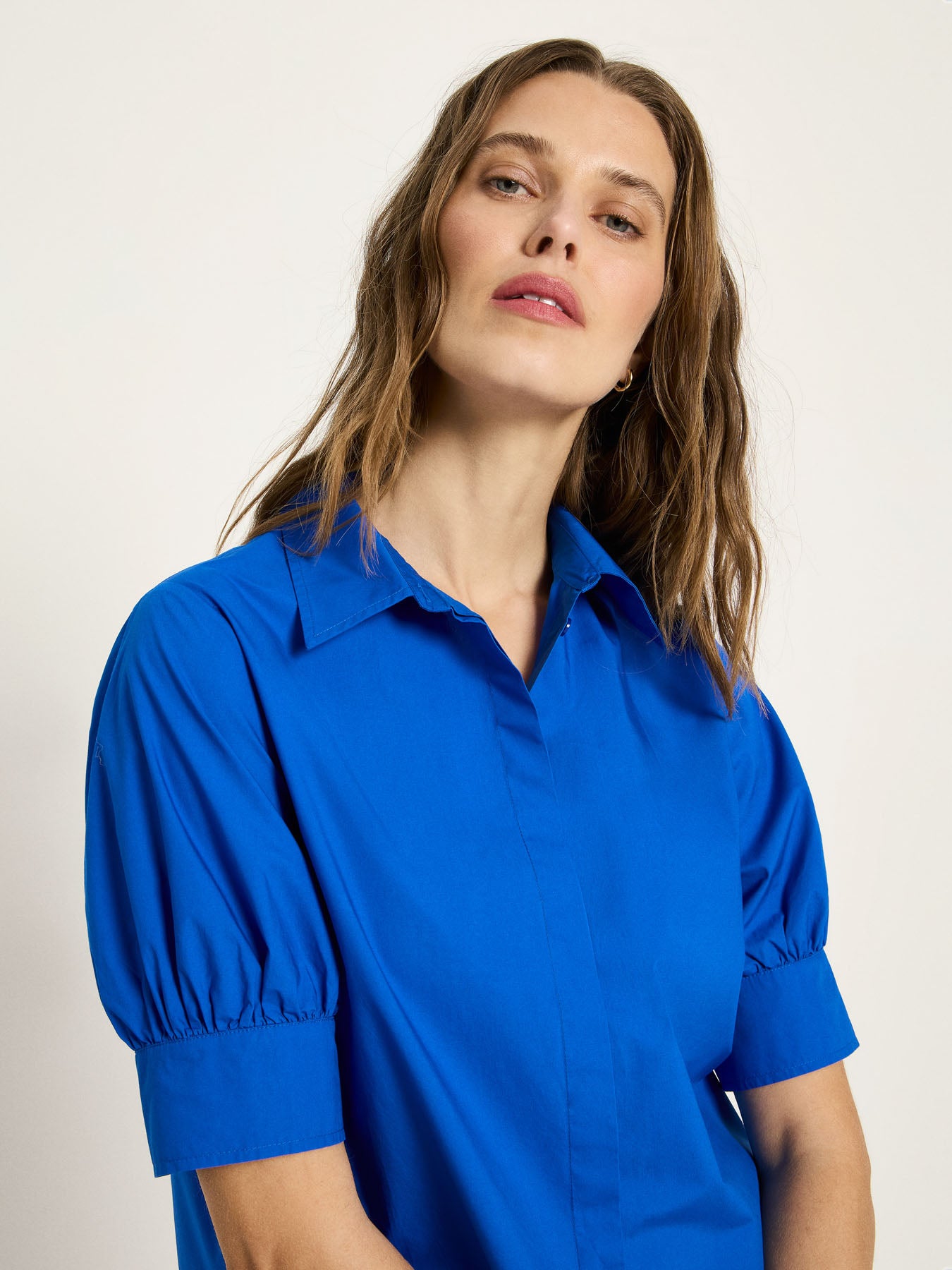 Bluse mit Puffärmeln GOTS