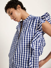 Vichy-Karo Bluse GOTS