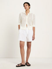 Strickjacke kurzarm GOTS