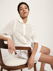 Strickjacke kurzarm GOTS